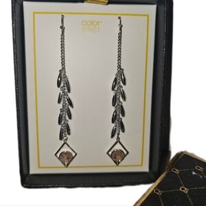 Silver dangly earrings